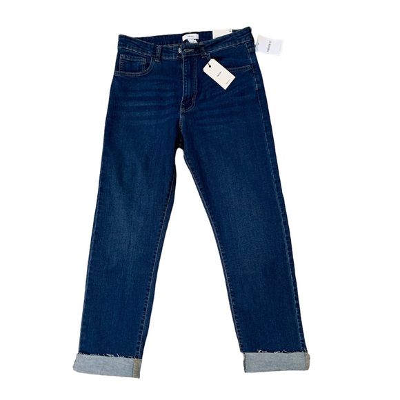 High-Rise,  Relaxed fit, Tapered leg Mom Skinny Jeans Forever 21 size 29 (blue) - Picture 7 of 12